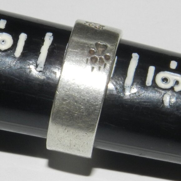 Vintage CB 925 Sterling Silver Ring With Bear Paw Design Size 7 - Picture 6 of 7